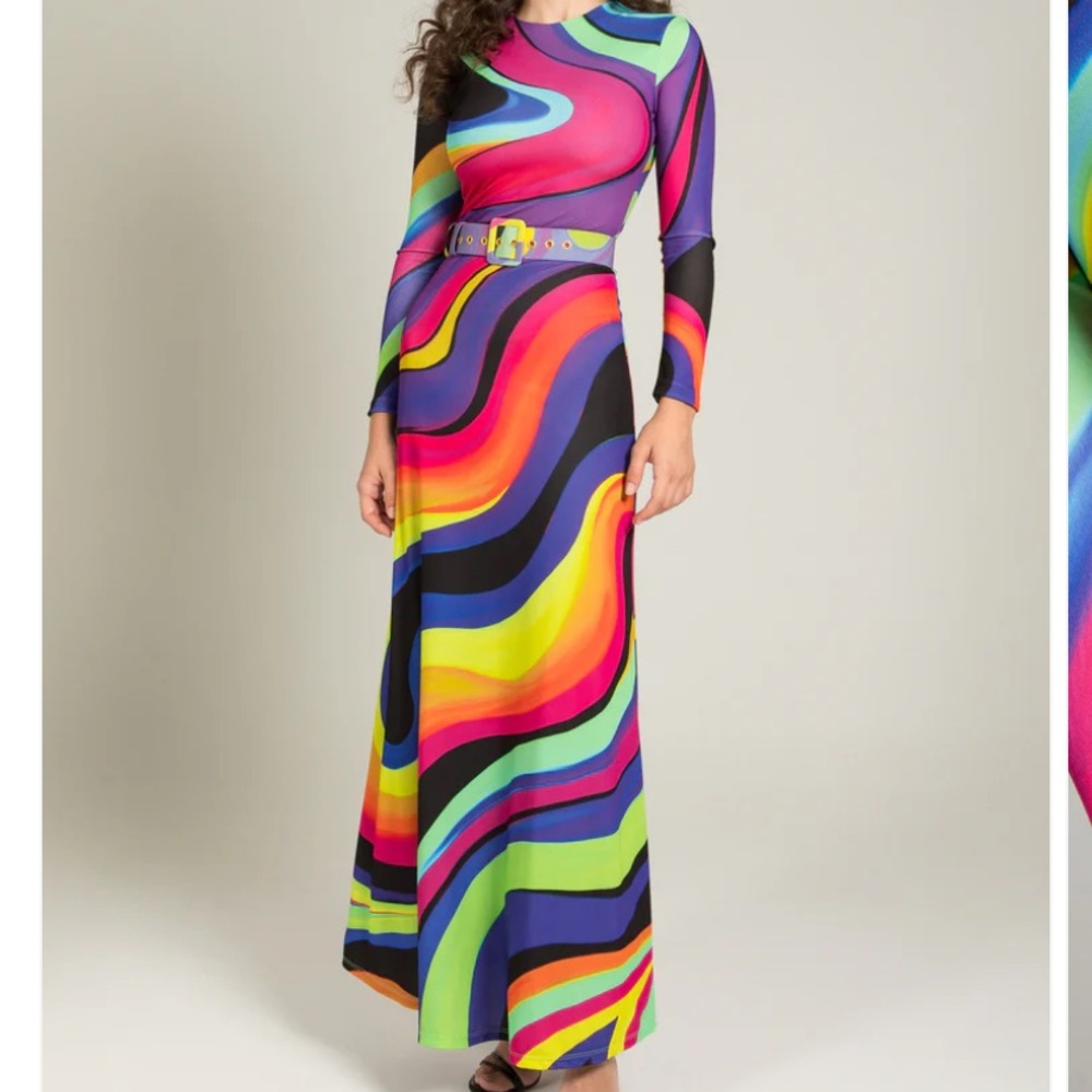 Maria Escote Psychedelic gown, long dress - Picture 1 of 9